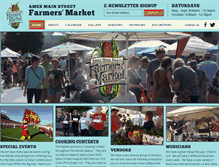 Tablet Screenshot of amesmainstreetfarmersmarket.com